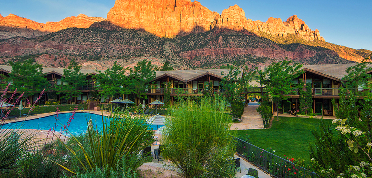 View overlooking the hotel grounds